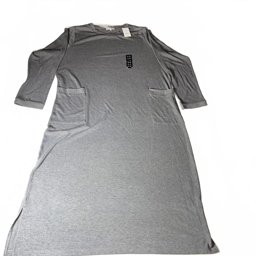 Sweet Salt Dress Women's Size 18/20 Gray Long Sleeve Pockets NWT Winter